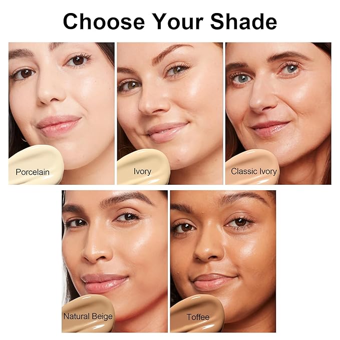 FV 2 Pack Hydrating Liquid Foundation Makeup, Waterproof