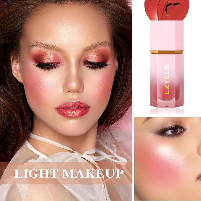 Cream Blush Stick with Brush,Waterproof Multi Cream Blush Skin C3