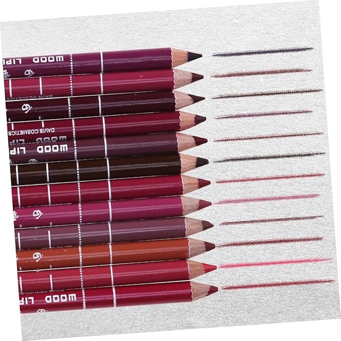 Non-drying Lip Liner 12pcs Pipliner Pencil Waterproof Lipliner Pencil Lip Liner Pencils Water Proof Eyebrow Pencil Natural Color Lip Liner