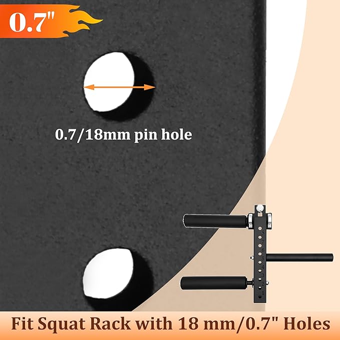 18mm Power Rack Mounted Leg Extension and Curl