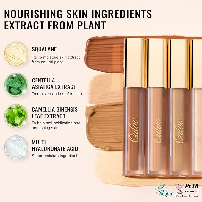 Oulac Concealer Full Coverage, Concealer Stick for Dark W9 Deep 8ml