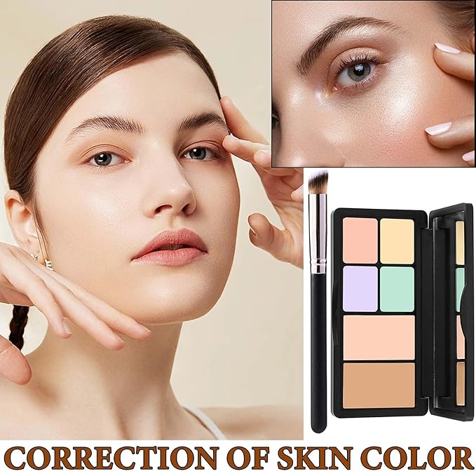 6 Colors Correcting Concealer Contour Palette,Concealer Cream Contour