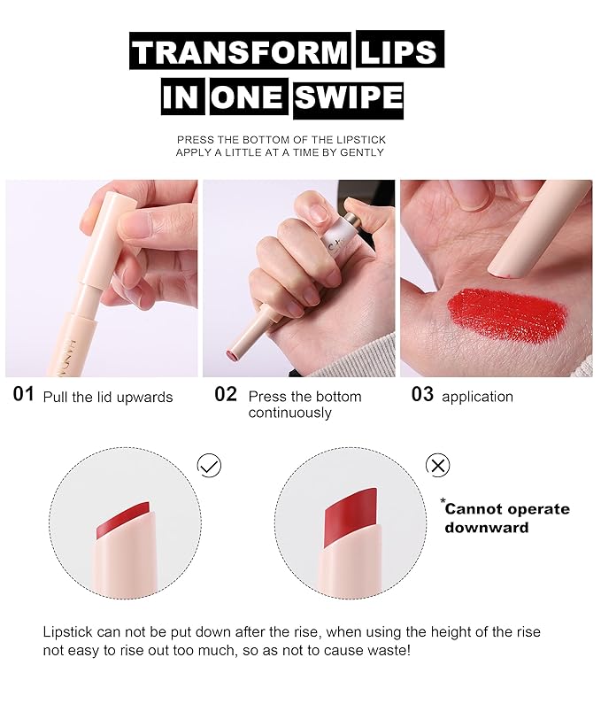 Moisture Lip Tint, Mirror Water Long-Lasting, High Pigmented Long-Lasting,