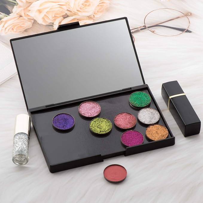 Empty Magnetic Plastic Eyeshadow Makeup Palette with 15Pcs
