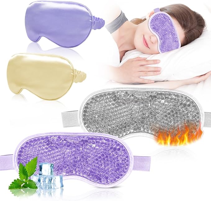 Cooling eye mask and silky