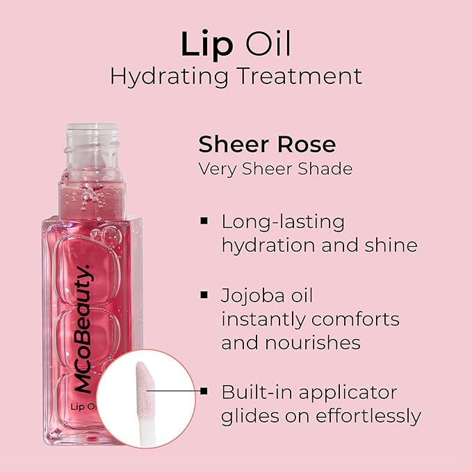 MCoBeauty Lip Oil Hydrating Treatment, Sheer Cruelty