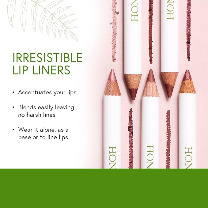Honeybee Gardens Irresistible Lip Liner In Island Spice, Rosey Cinnamon Color, Long-Lasting, Gluten-Free, Vegan, 0.04 oz