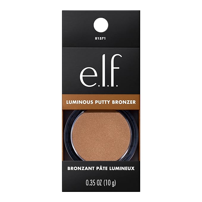 e.l.f. Luminous Putty Bronzer, Lightweight Putty-to-Powder Bronzer For