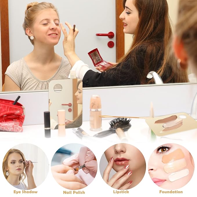 2Pcs Acrylic Makeup Mixing Palette with 2 Pcs