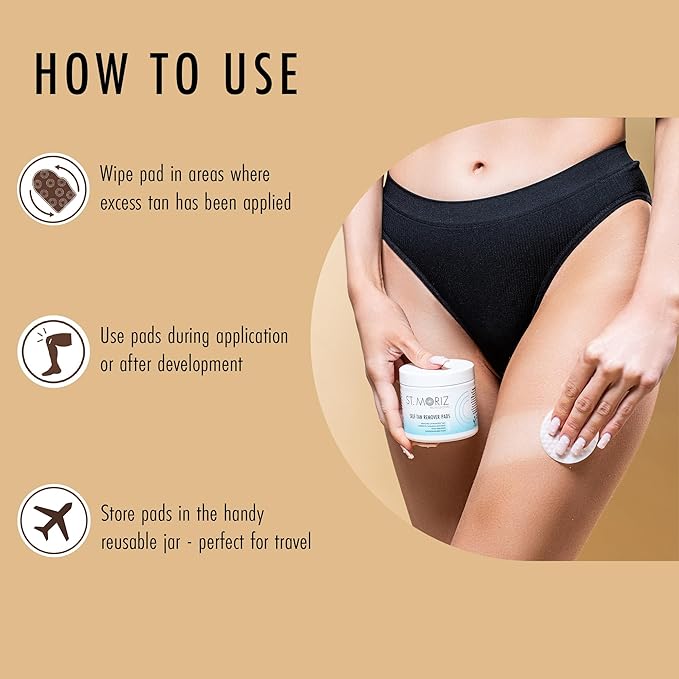 St Moriz Professional Self Tan Remover Pads -
