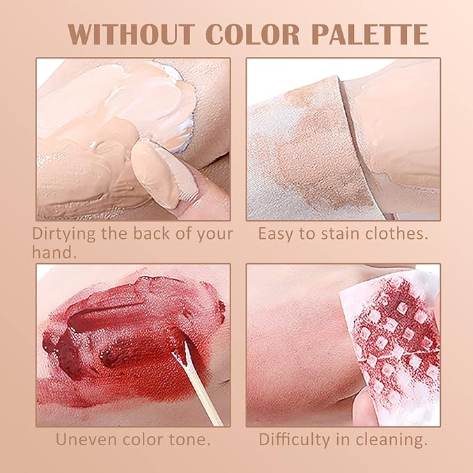 DAGEDA Stainless Steel Makeup Spatula Set, Makeup Mixing