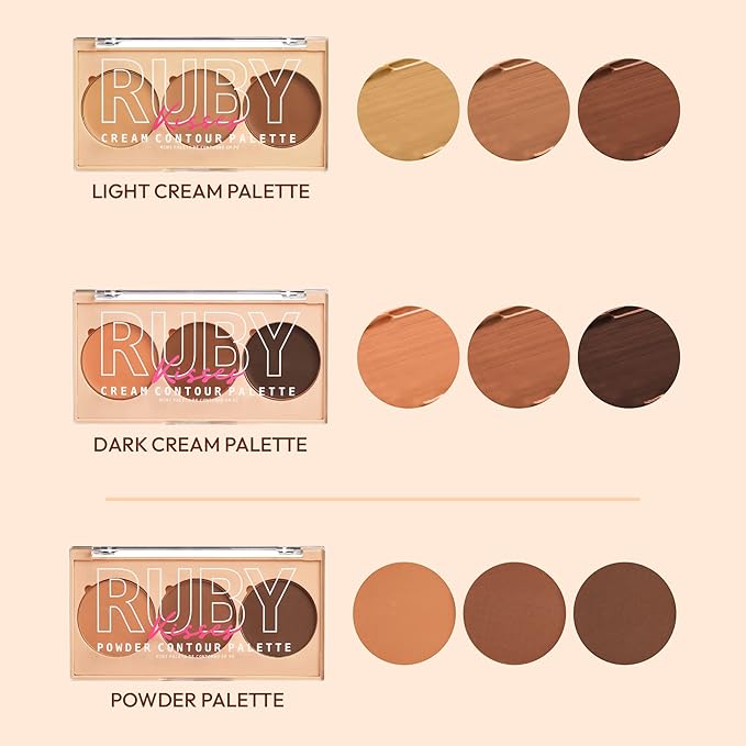 Ruby Kisses Contour Palette 3-in-1 Contour, Conceal, Highlight