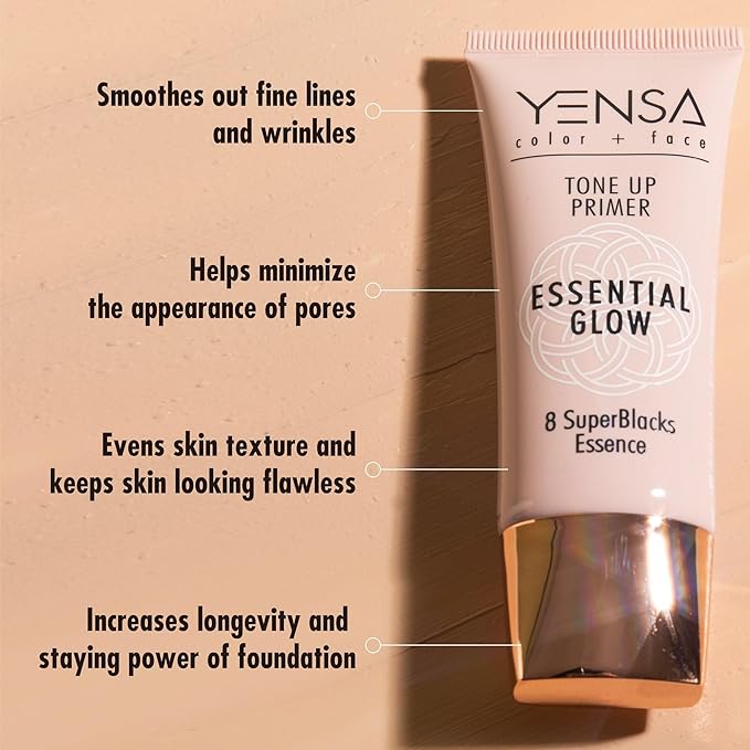 YENSA Tone Up Primer Essential Glow - Clean Satin-Sheen Finish