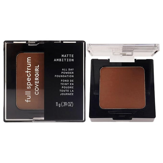 COVERGIRL Matte Ambition, All Day Powder Foundation, Deep