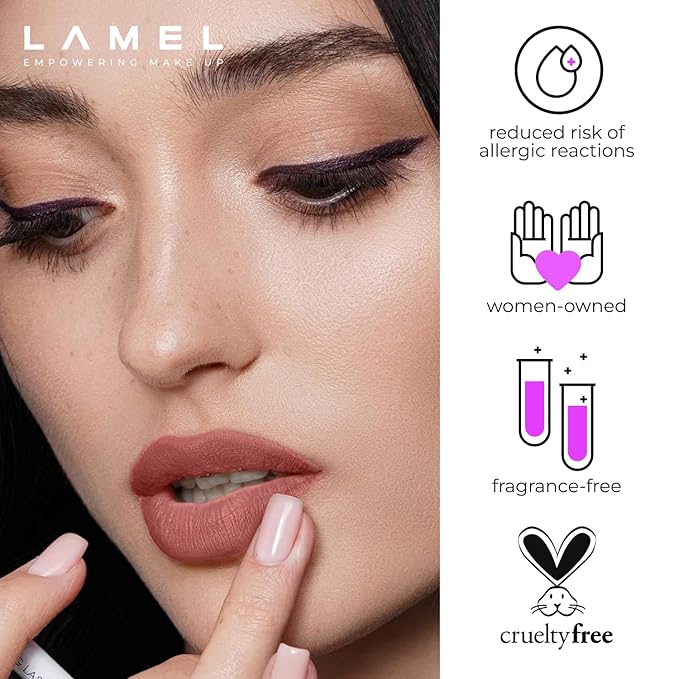 Matte Gel Lip Liner Pencil | Weightless & CreamyTexture - Sharpenable - Longwear & Waterproof - High Pigmented & Flawless Finish - Cruelty-free & Paraben-Free,- 410, 1,7g/0.05oz