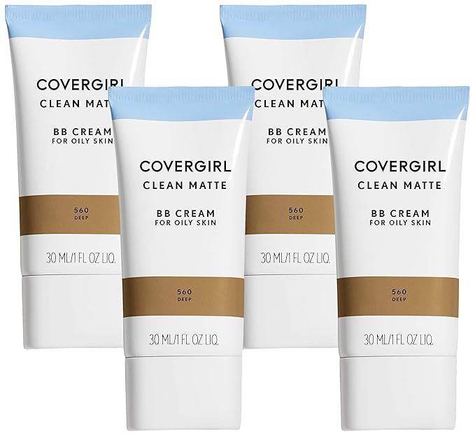 COVERGIRL Clean Matte BB Cream Deep 560 For of 4)