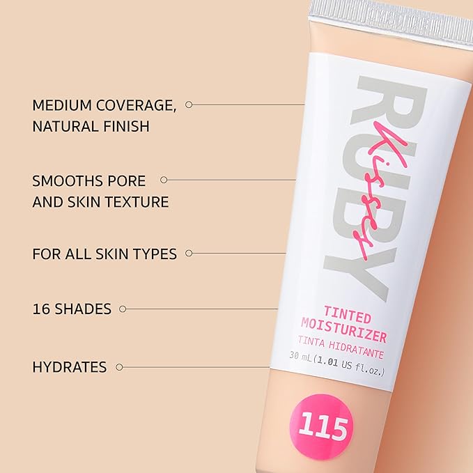 Ruby Kisses Tinted Moisturizer, Hydration, Calm & Revitalize