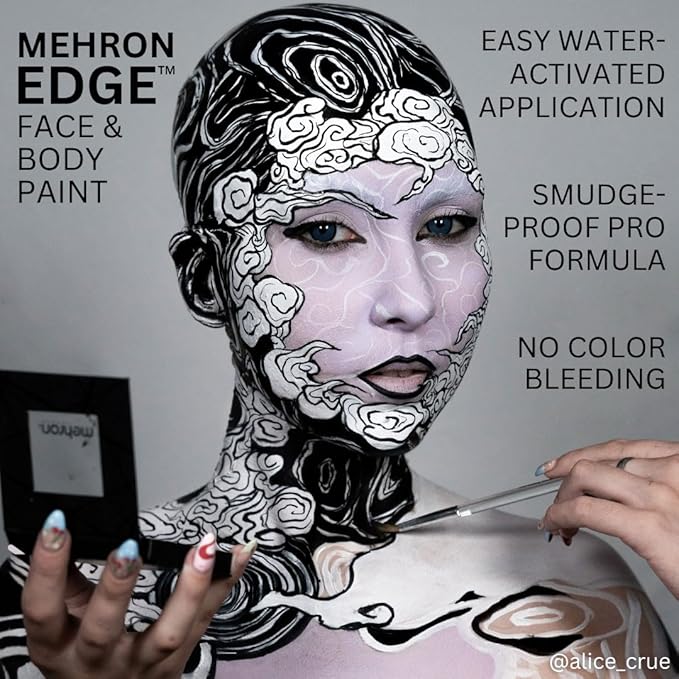 Mehron EDGE Face & Body Paint| Professional Water-Activated