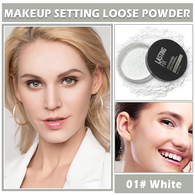 Translucent Powder Setting Powder White Loose Setting Powder Skin Tones