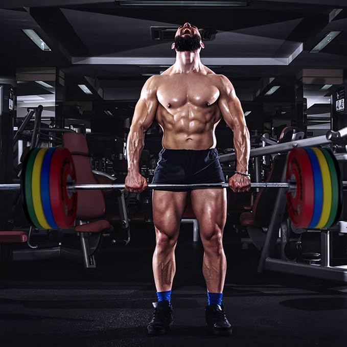 10LB/25LB/35LB/45LB/55LB Bumper Plates Odorless with 2" Opening Olympic