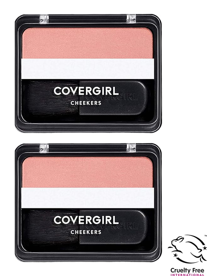COVERGIRL Cheekers Powder Blush, Brick Rose, 0.12 Ounce (Pack of 2)