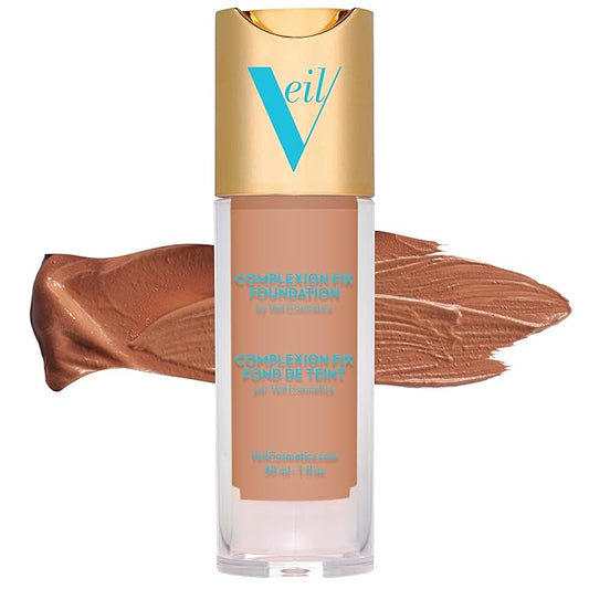 Veil Cosmetics Complexion Fix Liquid Foundation – Buildable Tan Pink)