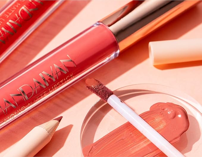 Lip Liner and Liquid Matte Lipstick Set, 12 Longwear