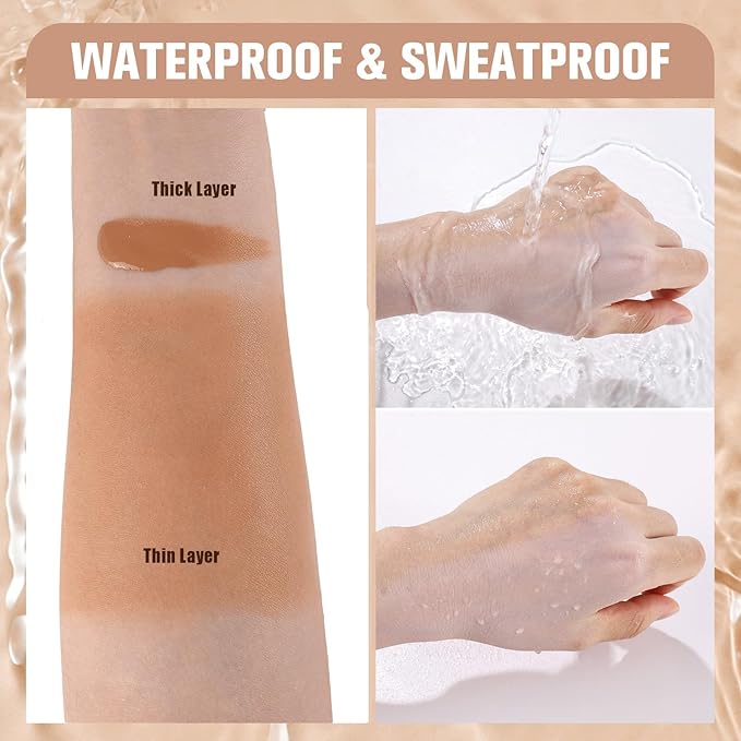 UCANBE Matte Liquid Foundation with Brush, Skincare Serum fl. oz.