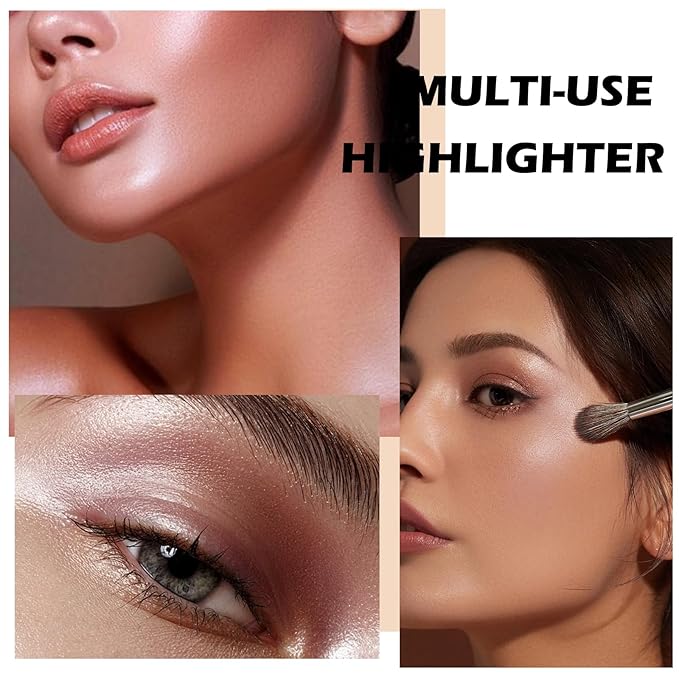 Boobeen Highlighter Makeup Palette, Baked Highlighter Bronzer Powder