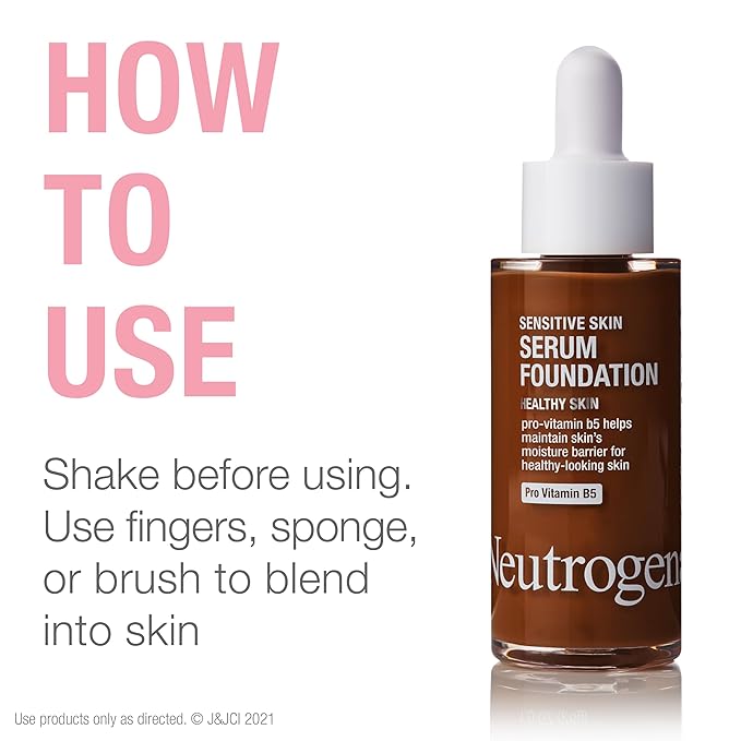 Neutrogena Healthy Skin Sensitive Skin Serum Foundation with Deep 03, 1 oz