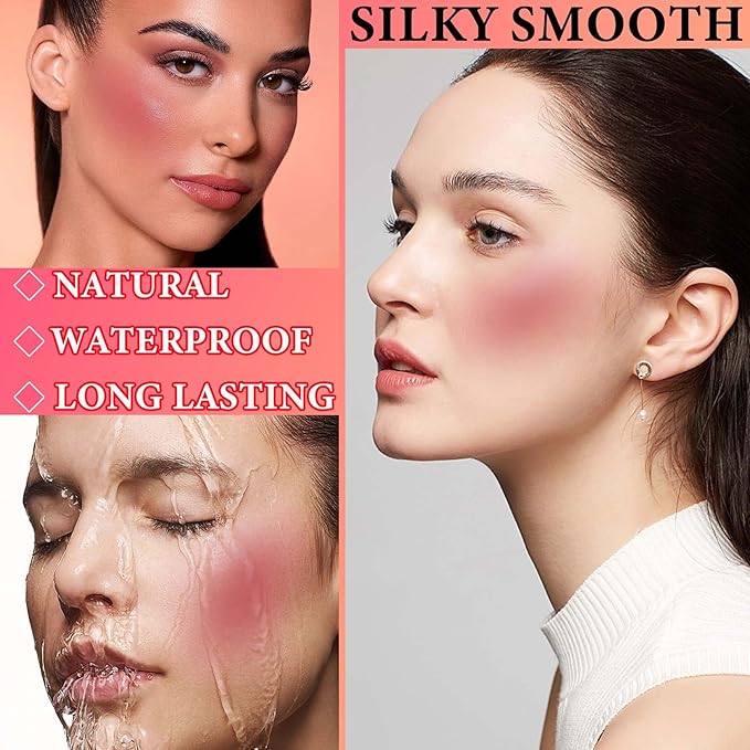 Matte Soft Liquid Blush,Waterproof Long Lasting Moisturizing Velvet Blushes Makeup（#05）