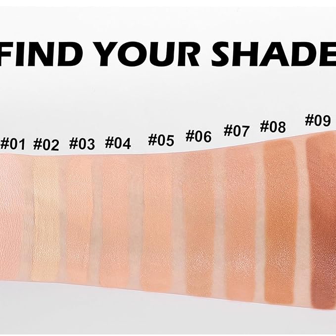 Full Coverage Foundation 10 Colors Natural Lightweight Smooth (Color 05)