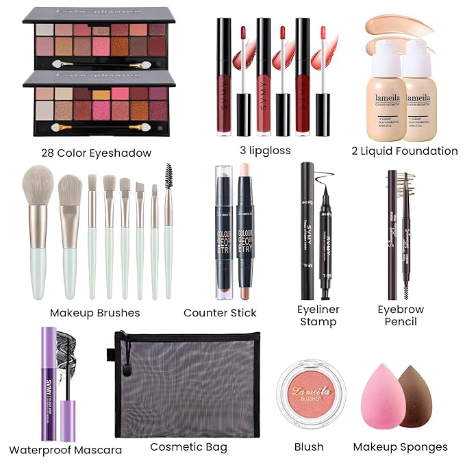 Makeup Present Set for Teen Girl Women, Travel