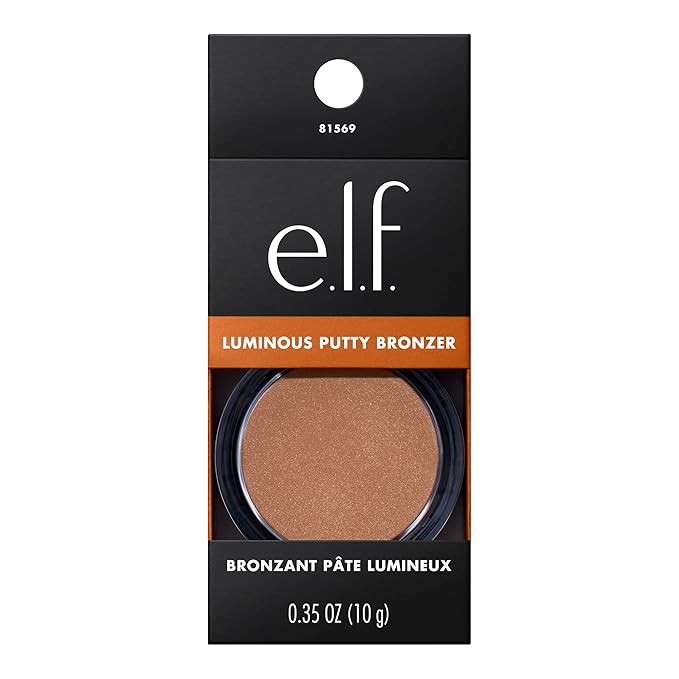 e.l.f. Luminous Putty Bronzer, Lightweight Putty-to-Powder Bronzer For