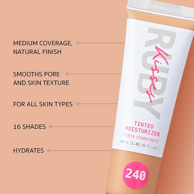 Ruby Kisses Tinted Moisturizer, Hydration, Calm & Revitalize