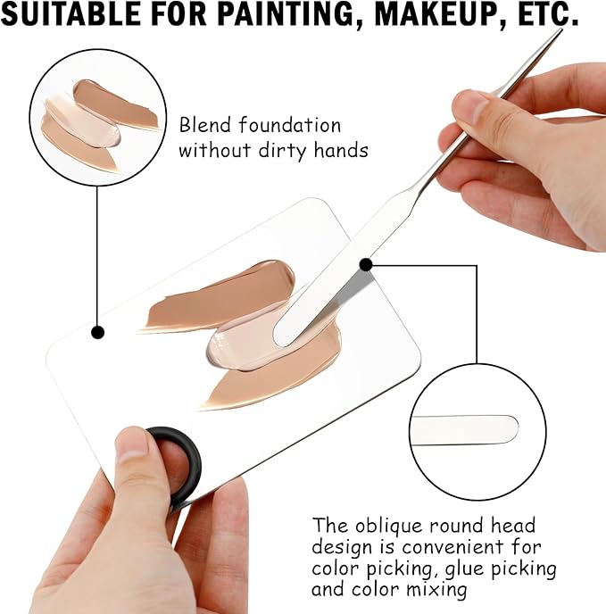 Makeup Spatula and Palette Set Facial Foundation Makeup