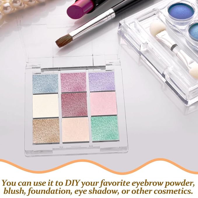Healifty 2pcs Empty Lipstick Palette 9 Grids Diy