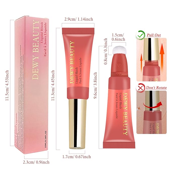 Liquid Blush Makeup Wand, Cream Liquid Blush with