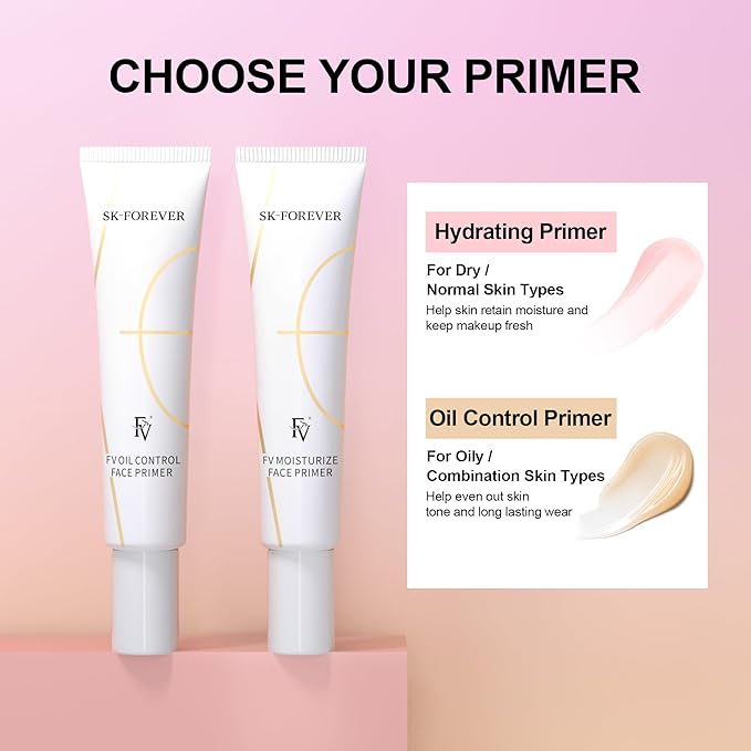 FV Oil-Control Primer, Long-Lasting Hydrating Formula with Matte