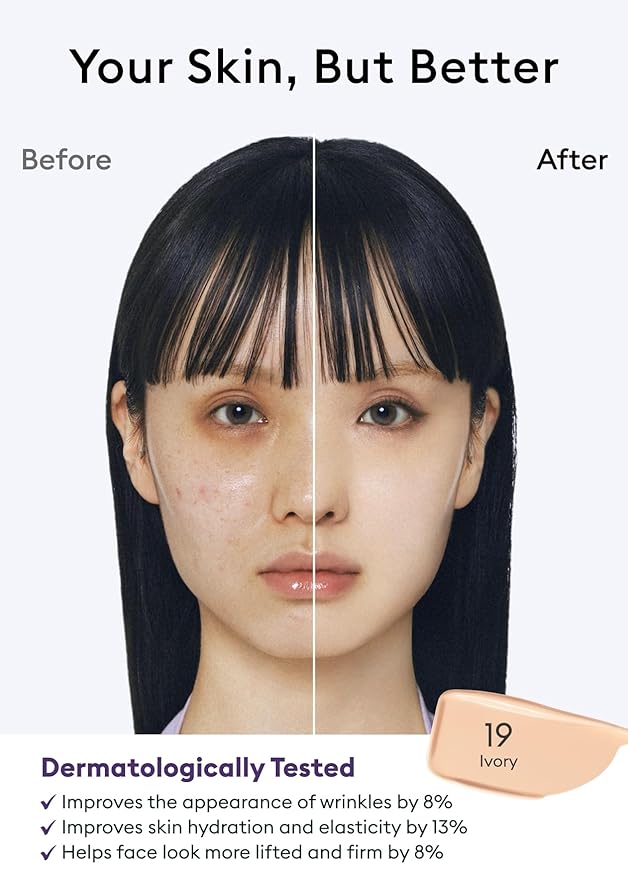 MISSHA M PERFECT COVER SERUM BB CREAM No.19 Ivory - Fair/Light with Warm Undertone, Skin Tint, Tinted Moisturizer, Skin Care Foundation Makeup, Superfood Complex, Glass Skin, Korean Makeup,1.18 Fl oz