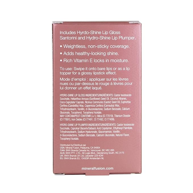 Mineral Fusion Twice As Fun, Hydro-Shine Lip Gloss Duo (Pack of 2)