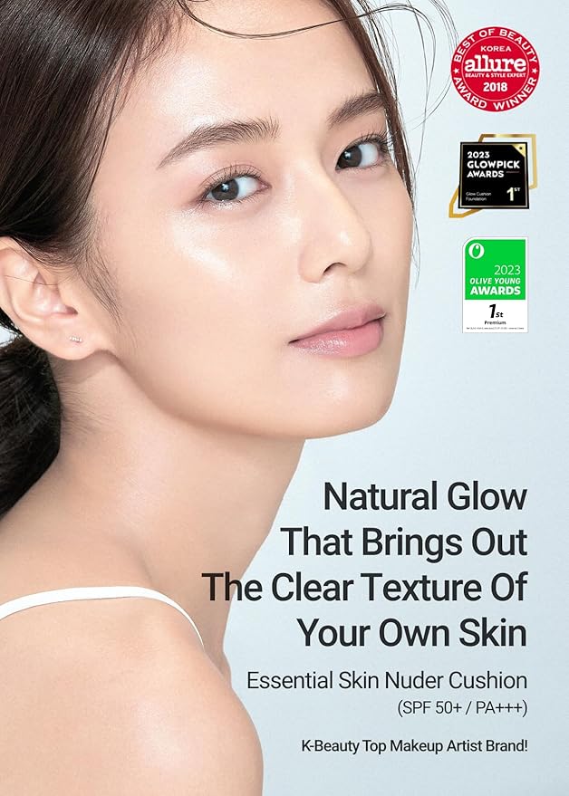 [JUNGSAEMMOOL OFFICIAL] Essential Skin Nuder Cushion (Light) | Cream Foundation