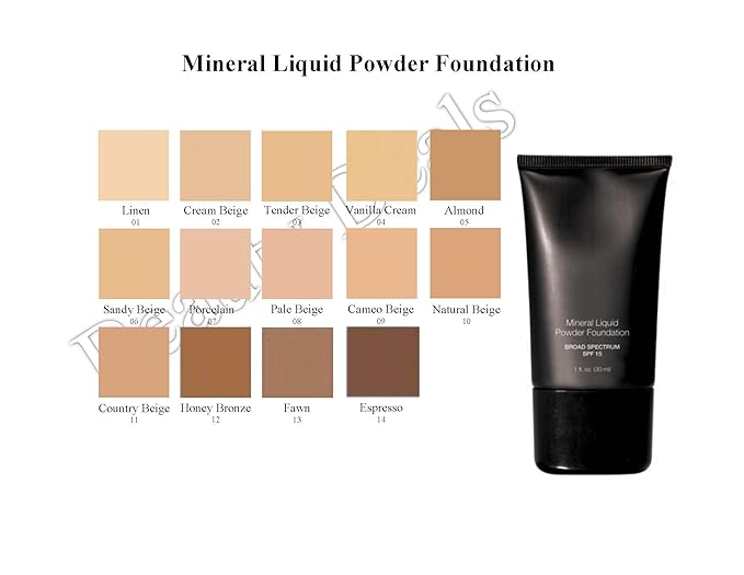 Mineral Liquid Powder Foundation Broad Spectrum SPF 15 15 (Almond)