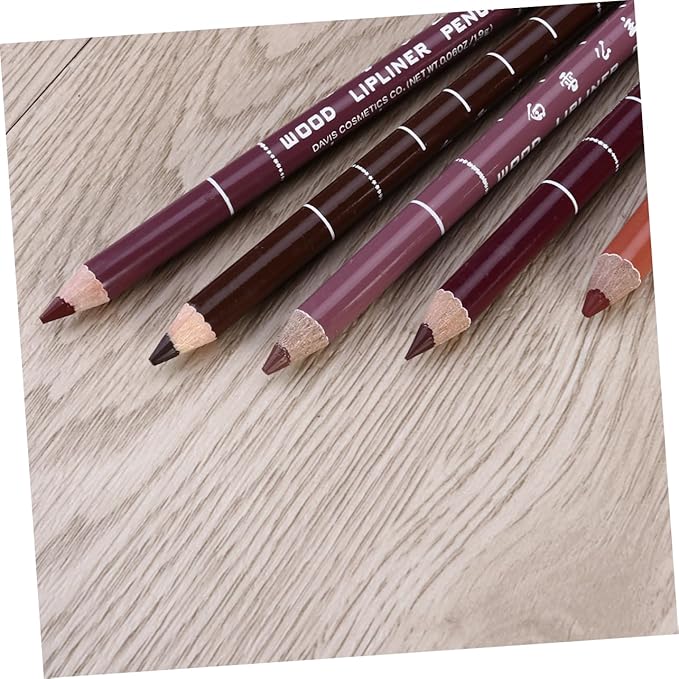 Non-drying Lip Liner 12pcs Pipliner Pencil Waterproof Lipliner Pencil Lip Liner Pencils Water Proof Eyebrow Pencil Natural Color Lip Liner