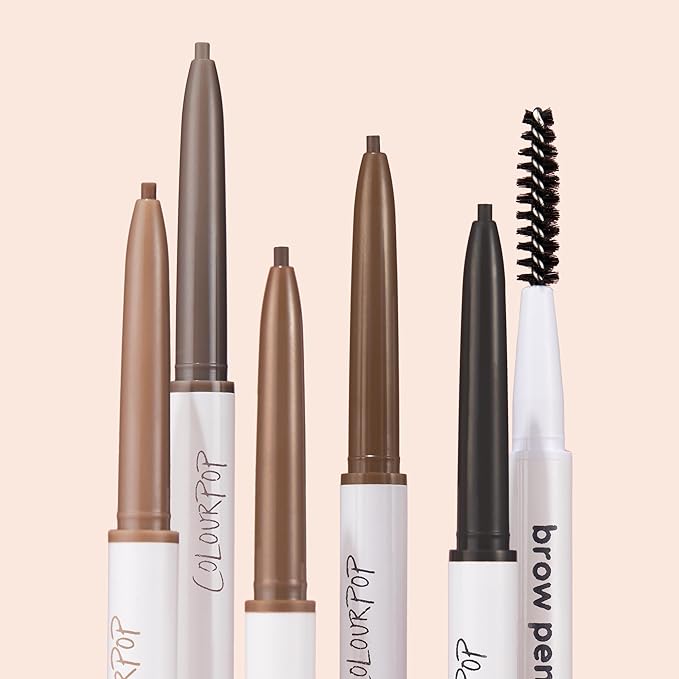 ColourPop Defining Eyebrow Pencil - Precision Brow Pencil Tip for Natural Hair-Like Strokes - Long-Lasting Buildable Color with Attached Spoolie & No Sharpening Needed - Taupe (0.003 oz)
