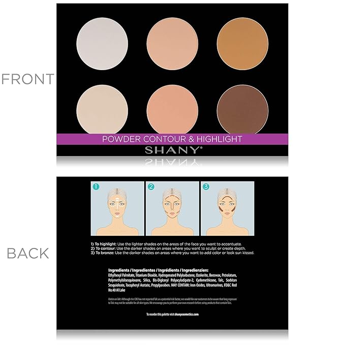 SHANY Powder Contour & Highlighter Sculpting Palette -