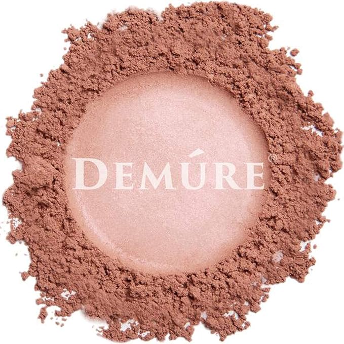 Demure Mineral Blush Makeup (Satin Rose), Loose Powder By Demure