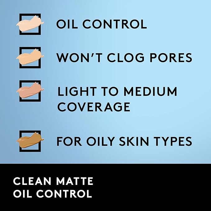 COVERGIRL Clean Matte Liquid Foundation, Deep Golden 570, of 1