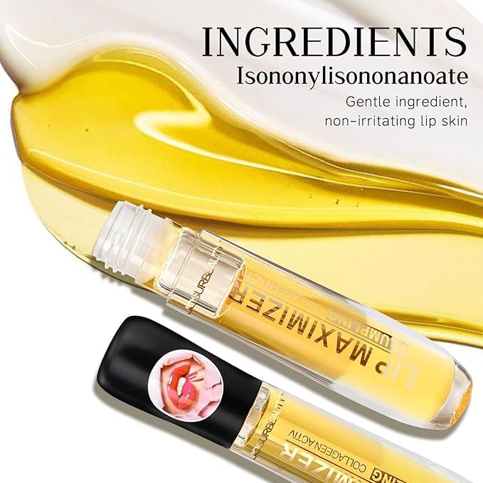 two faced lip injection extreme lip plumper gloss - hydrating lip oil & lip mask for plump, smooth lips, Hydrating & Reduce Fine Lines 5ML