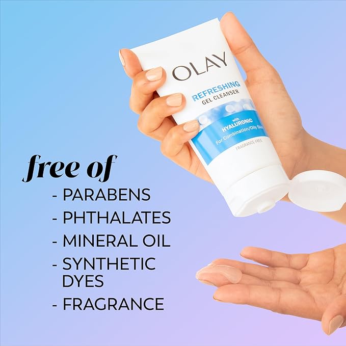 Olay Regenerist Hyaluronic + Peptide 24 Face Wash, Fragrance-Free, 5.0 o
